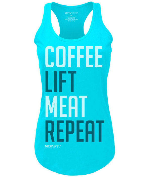 COFFEE, LIFT, MEAT, REPEAT
