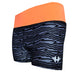 .Haggen Short Negro y Coral Estampado